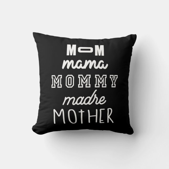 Moederdag Gift mama mama mama Madre Moeder Kussen (Voorkant)