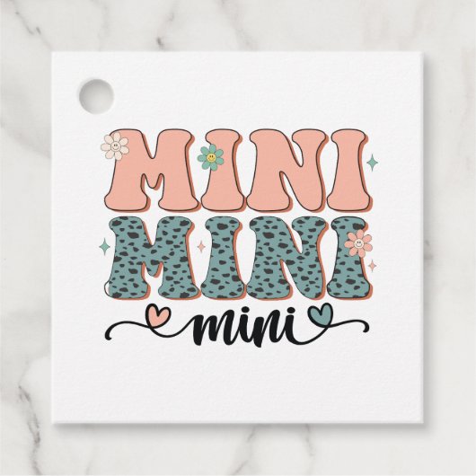 Moederdag Gift | Mini Floral Bedankjes Labels (Voorkant)