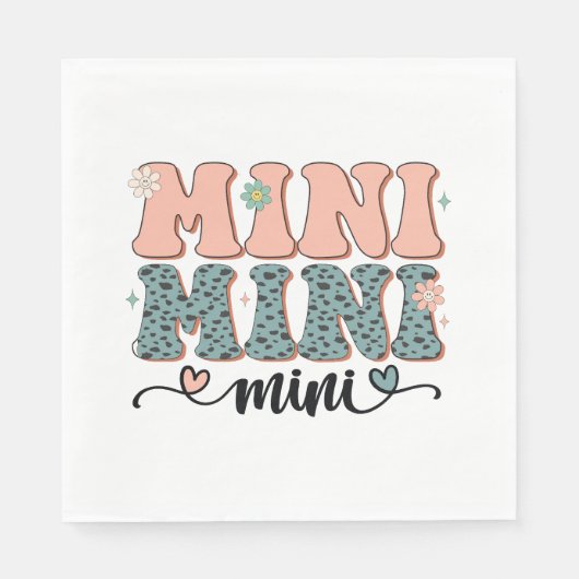 Moederdag Gift | Mini Floral Servet (Voorkant)
