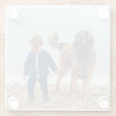 Moederdag Gift Personalized Fotoglas Onderzetter Glazen Onderzetter (Achterkant)