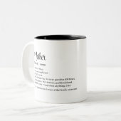 Moederdag Gift Personalized Ma Definition Mok (Voorkant links)