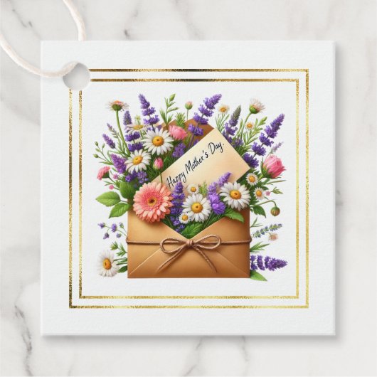 Moederdag Gift Tag Bedankjes Labels (Voorkant)