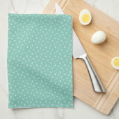 Moederdag Gift | Tiny Daisies op Mint Theedoek (Quarter Fold)