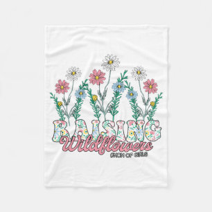 Moederdag Gift Wildflower opvoeden moeder van me Fleece Deken
