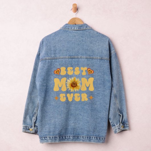 Moederdag Gifts/Beste Mam Ooit/Moederdag T-S Denim Jacket (Hangar)