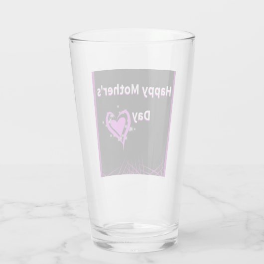 Moederdag Glass Cup Glas (Achterkant)