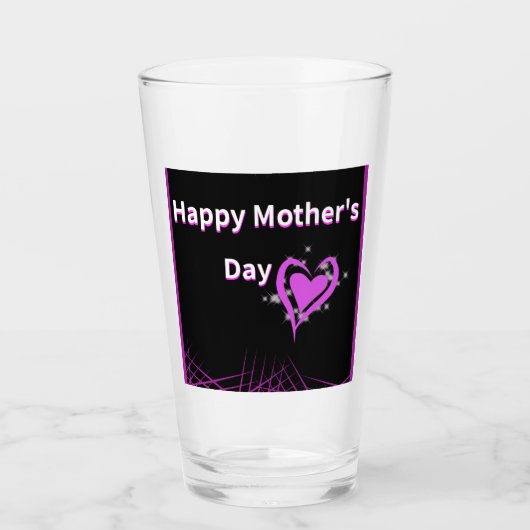 Moederdag Glass Cup Glas (Voorkant)