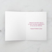 Moederdag Glitterende Aangepaste Gezinsfoto Kaart (Binnen)