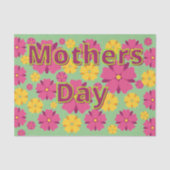 moederdag glorieuze bloemen tissuepapier (Voorkant)