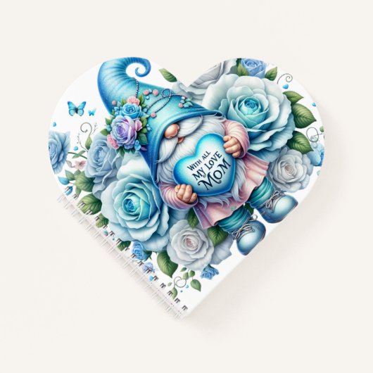 Moederdag Gnome Spiraal Notitieboek (Voorkant)