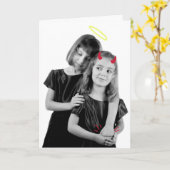 Moederdag: Goed en Kwaad Kaart (Gele Bloem)