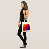 Moederdag, goedkoop canvas voor leraar-regenboogre tote bag (Voorkant (model))