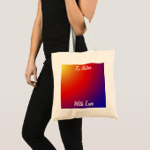 Moederdag, goedkoop canvas voor leraar-regenboogre tote bag (Voorkant (product))