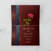 Moederdag Gold Lettering Elegant Paars Hearts Kaart (Binnen)