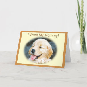 Moederdag Golden Retriever Card Kaart