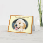 Moederdag Golden Retriever Kaart (Voorkant)