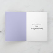 Moederdag Golden Retriever Puppy met lila's Kaart (Binnen)