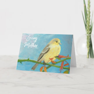 Moederdag Goldfinch Bedankkaart
