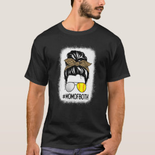 Moederdag Golf- en Softball-mama van beide bericht T-shirt