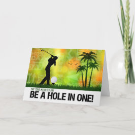 Moederdag Golfer Golf Sports Theme Kaart