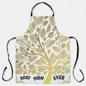 Moederdag goudboom van het leven beste mam ooit schort (Voorkant)