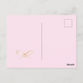 Moederdag Gouden Letters Elegante Roze Luxe Briefkaart (Achterkant)
