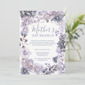 Moederdag goudkleurige lavendel waterverf kaart (Staand voorkant)