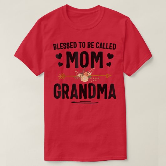 Moederdag grafisch geblesseerd om mam & gr te word t-shirt (Design voorkant)