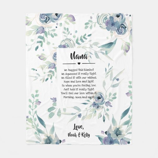 Moederdag Grandma Grammy Nana van kleinkinderen Fleece Deken (Voorkant)