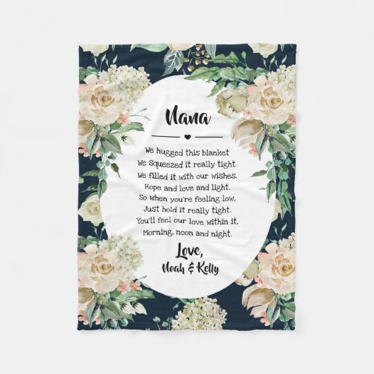 moederdag Grandma Grammy Nana van kleinkinderen Fleece Deken (Voorkant)