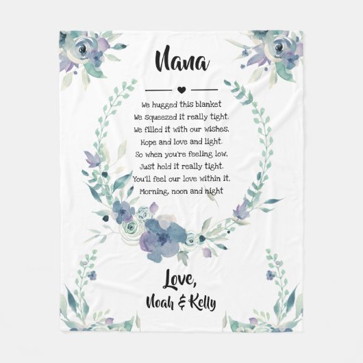 moederdag Grandma Grammy Nana van kleinkinderen Fleece Deken (Voorkant)