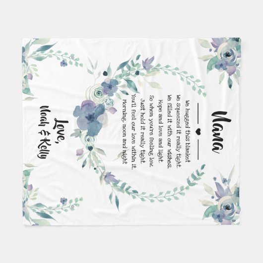 moederdag Grandma Grammy Nana van kleinkinderen Fleece Deken (Voorkant (Horizontaal))