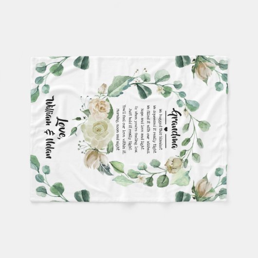 moederdag Grandma Grammy Nana van kleinkinderen Fleece Deken (Voorkant (Horizontaal))