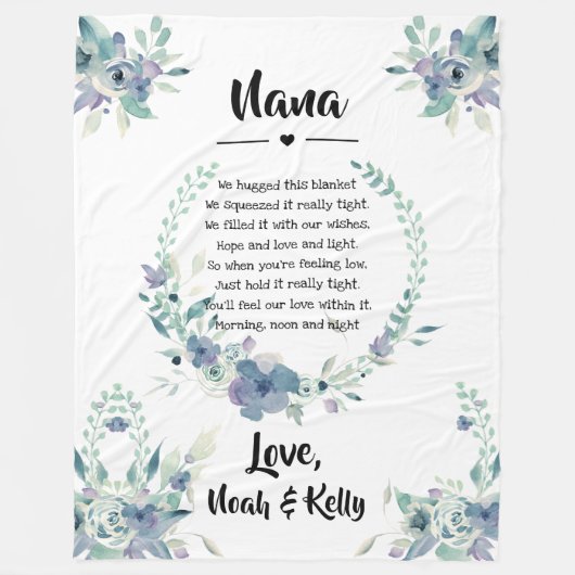 moederdag Grandma Grammy Nana van kleinkinderen Fleece Deken (Voorkant)
