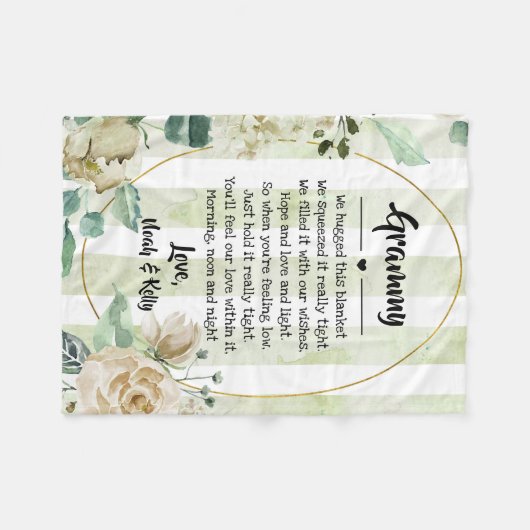 moederdag Grandma Grammy Nana van kleinkinderen Fleece Deken (Voorkant (Horizontaal))