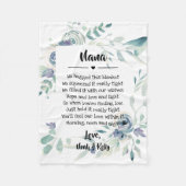 Moederdag Grandma Grammy Nana van kleinkinderen Fleece Deken (Voorkant)