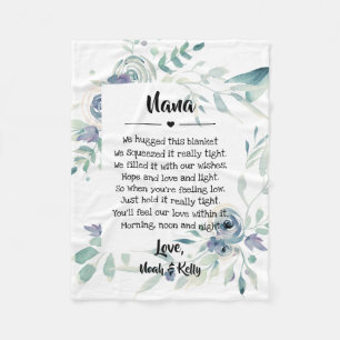 moederdag Grandma Grammy Nana van kleinkinderen Fleece Deken