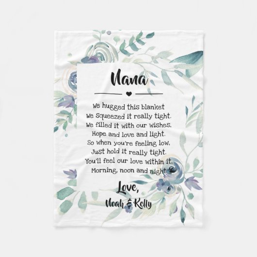 Moederdag Grandma Grammy Nana van kleinkinderen Fleece Deken (Voorkant)