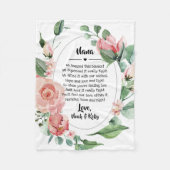 moederdag Grandma Grammy Nana van kleinkinderen Fleece Deken (Voorkant)