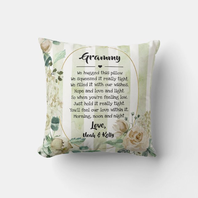 moederdag Grandma Grammy Nana van kleinkinderen Kussen (Voorkant)