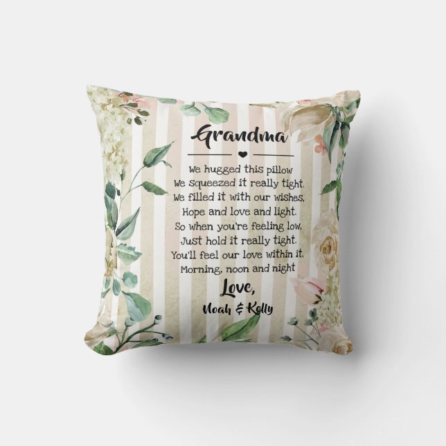 moederdag Grandma Grammy Nana van kleinkinderen Kussen (Voorkant)