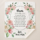 moederdag Grandma Grammy Nana van kleinkinderen Sherpa Deken (Voorkant)