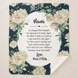 moederdag Grandma Grammy Nana van kleinkinderen Sherpa Deken