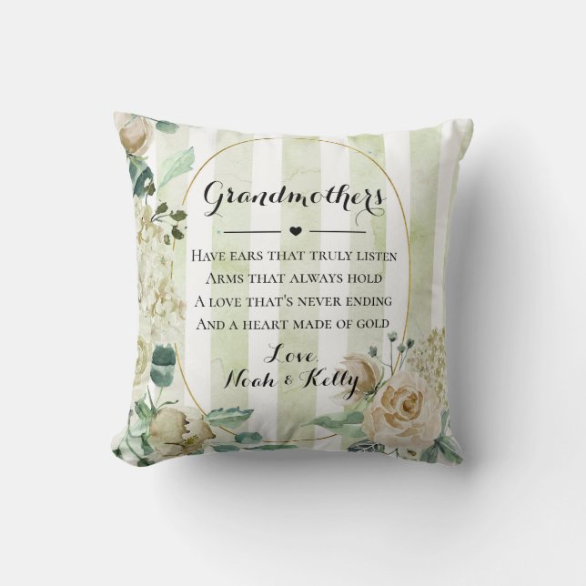 Moederdag Grandma Grammy Nana van kleinkinderen Th Kussen (Voorkant)