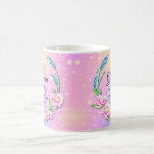 Moederdag Grandma Pink Blue Flowers wijzigen Koffiemok (Center)