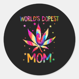 Moederdag grap voor de leukste moeder ter wereld ronde sticker