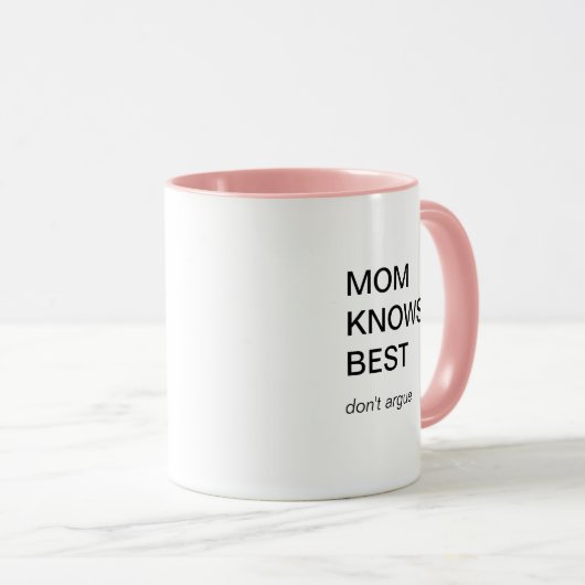 Moederdag Grappige Moderne Beste Mam Mok (Voorkant rechts)