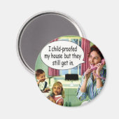Moederdag Grappige Retro Huisvrouw Magnet (Voorkant / Achterkant)