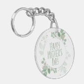 Moederdag Green Leaves Wreath | SLEUTELHANGER (Voorkant Links)
