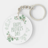 Moederdag Green Leaves Wreath | SLEUTELHANGER (Achterkant)